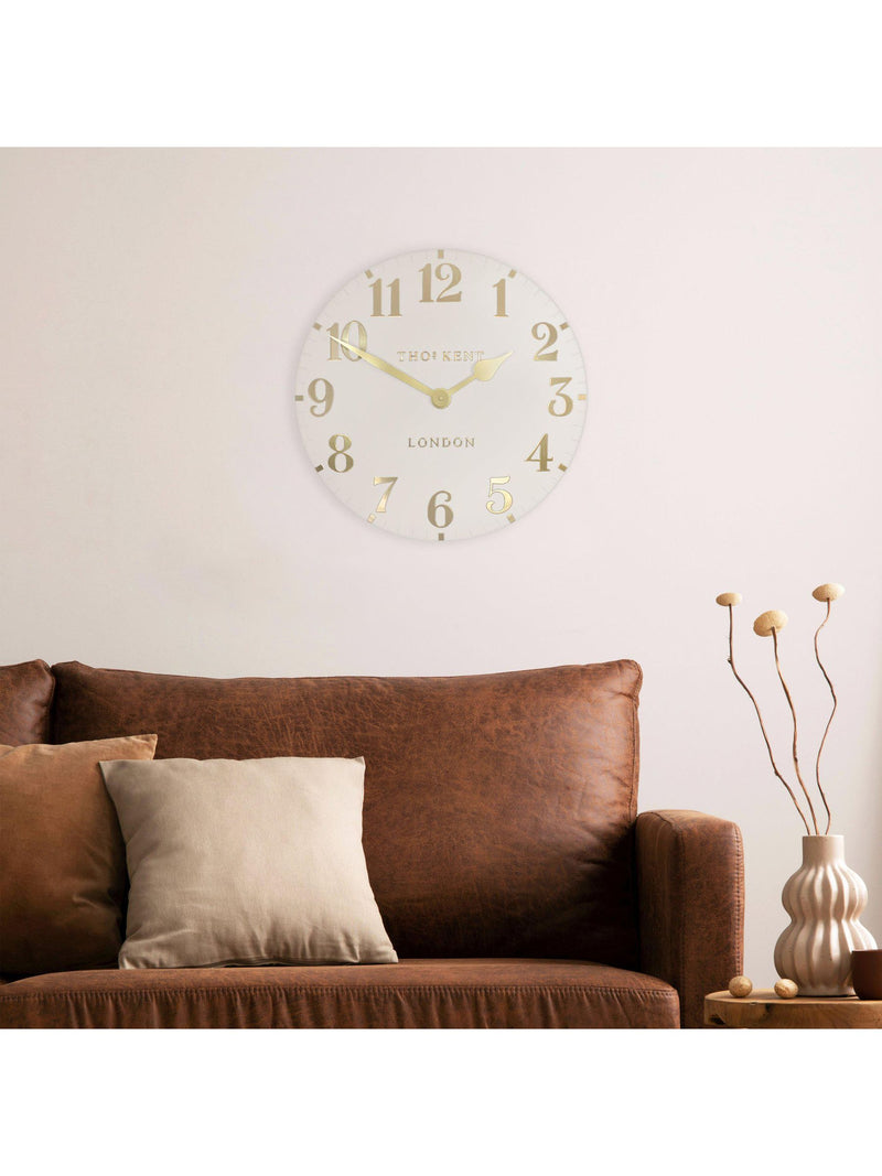Thomas Kent Clocks Light Brown 20" Arabic Wall Clock