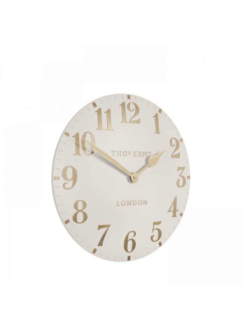 Thomas Kent Clocks Light Brown Arabic wall clock 12-inch (British brand)