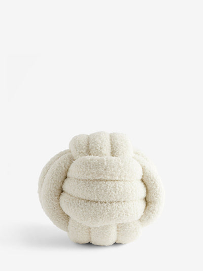 Natürlicher Türstopper aus Boucle-Knoten-Stoff