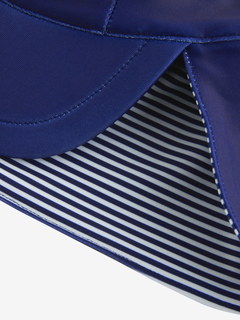 Navy legionnaire swim hat for children with neck flap - British product