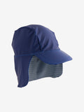 Navy legionnaire swim hat for children with neck flap - British product