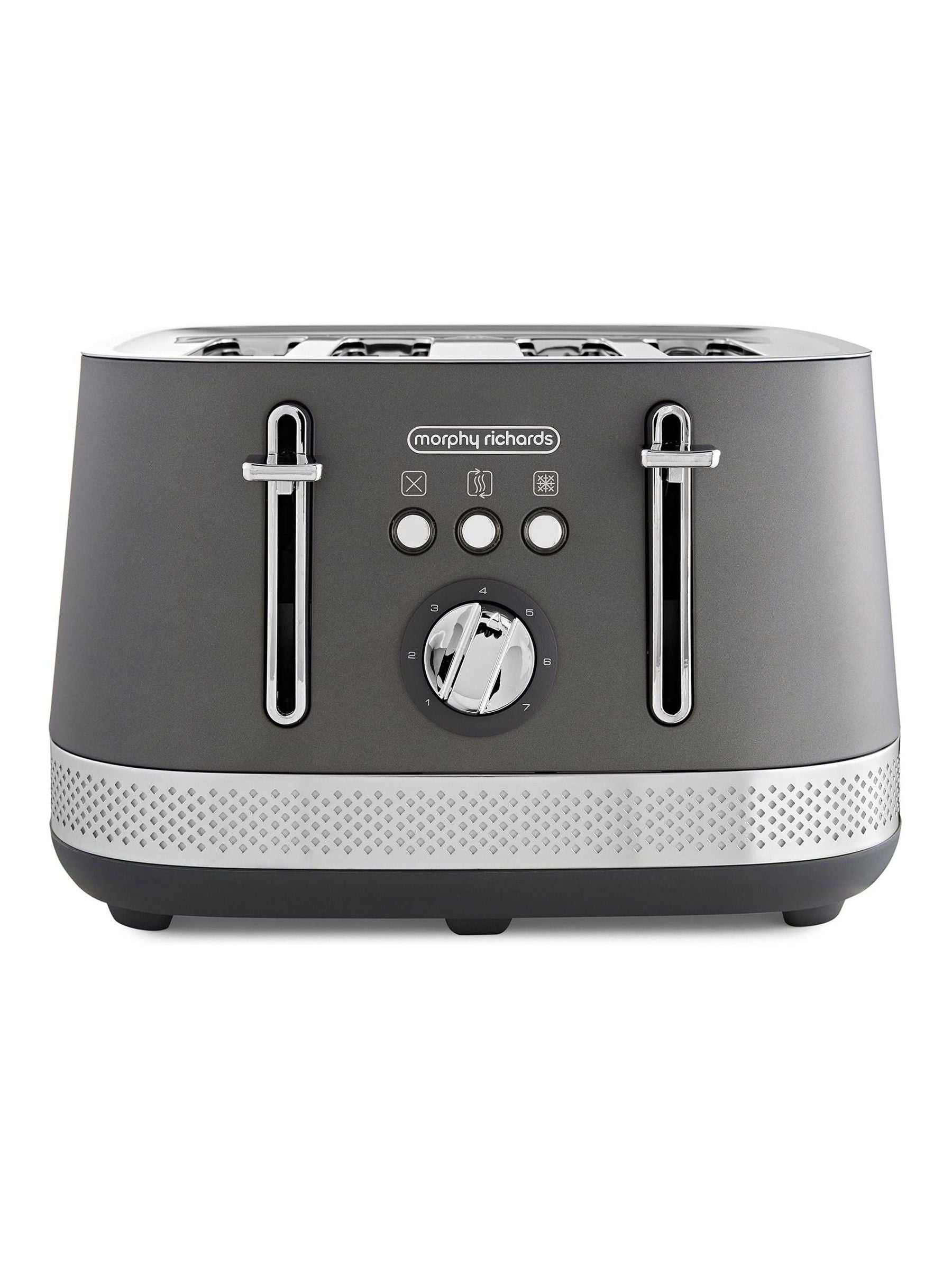 Morphy Richards Black Illumination 4 Slice Toaster, imported from the UK