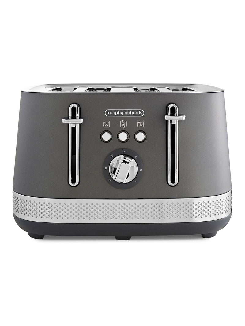 Morphy Richards Black Illumination 4 Slice Toaster, imported from the UK