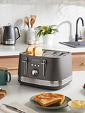 Morphy Richards Black Illumination 4 Slice Toaster, imported from the UK