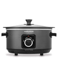 Morphy Richards black slow cooker 3.5L, UK version