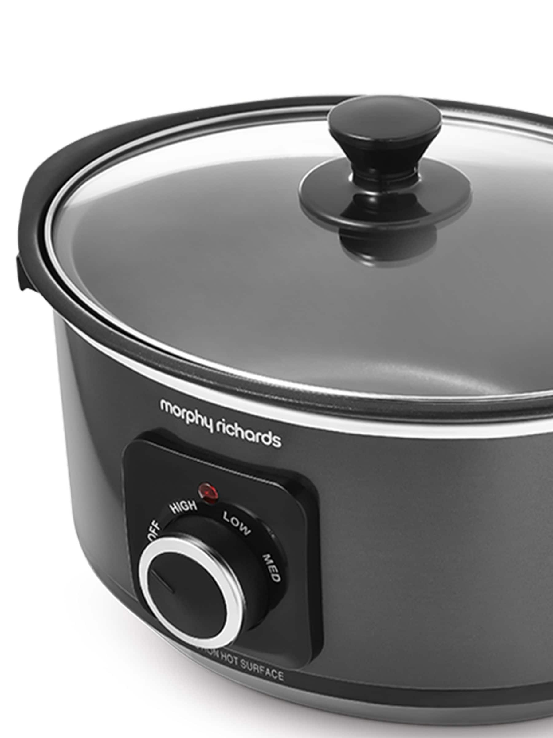 Morphy Richards black slow cooker 3.5L, UK version