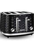 Morphy Richards Black Vector 4 Slice Toaster, imported from the UK