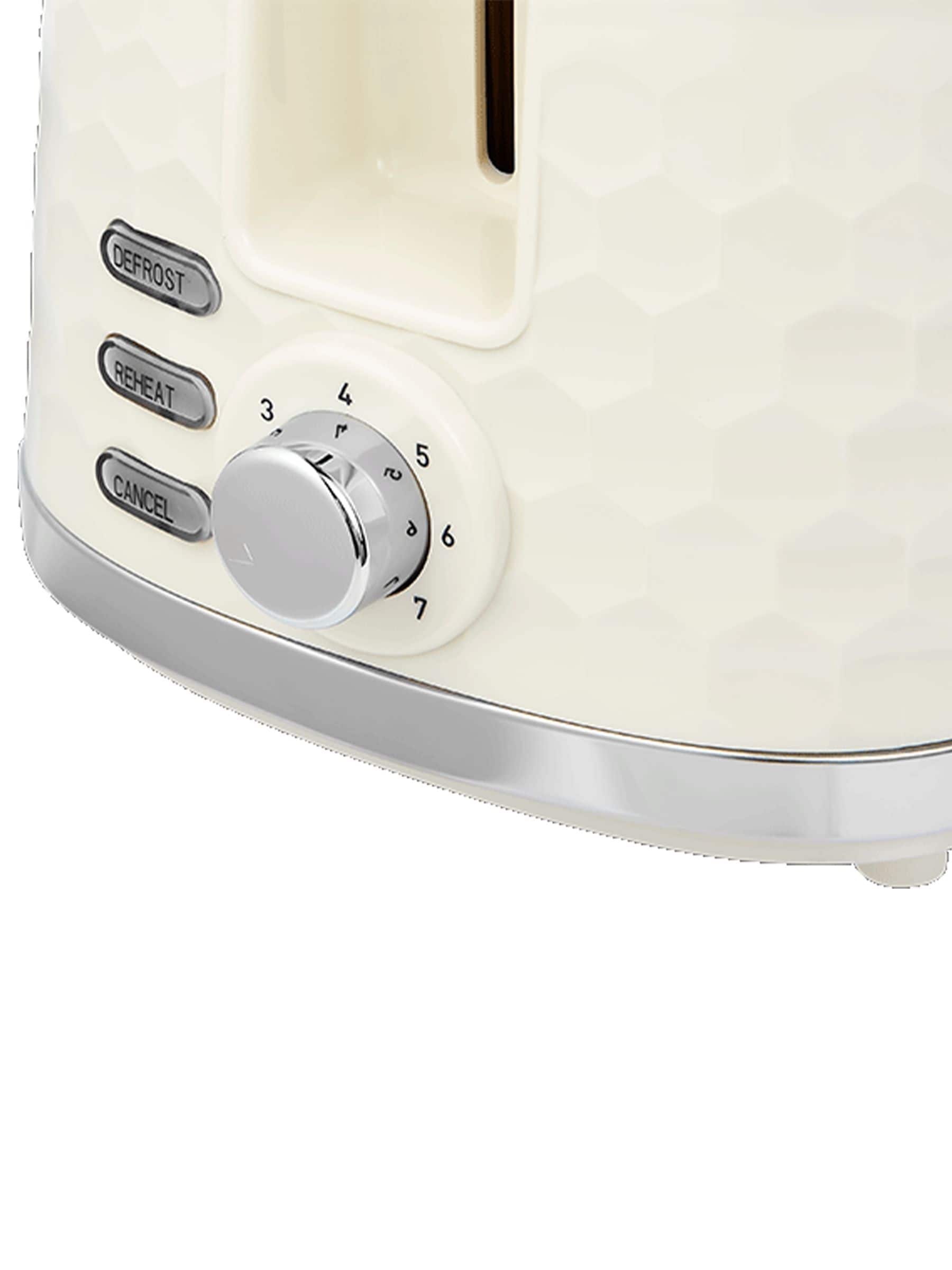 Morphy Richards Cream Hive 2 slice toaster, imported from the UK