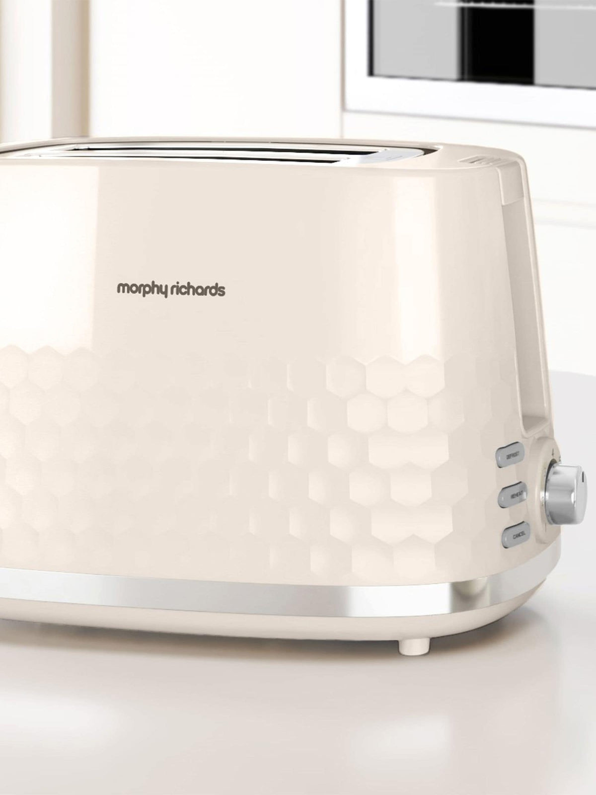 Morphy Richards Cream Hive 2 slice toaster, imported from the UK