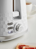 Morphy Richards White Hive 2 slice toaster, imported from the UK