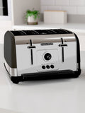 Morphy Richards Black Venture 4 Slice Toaster