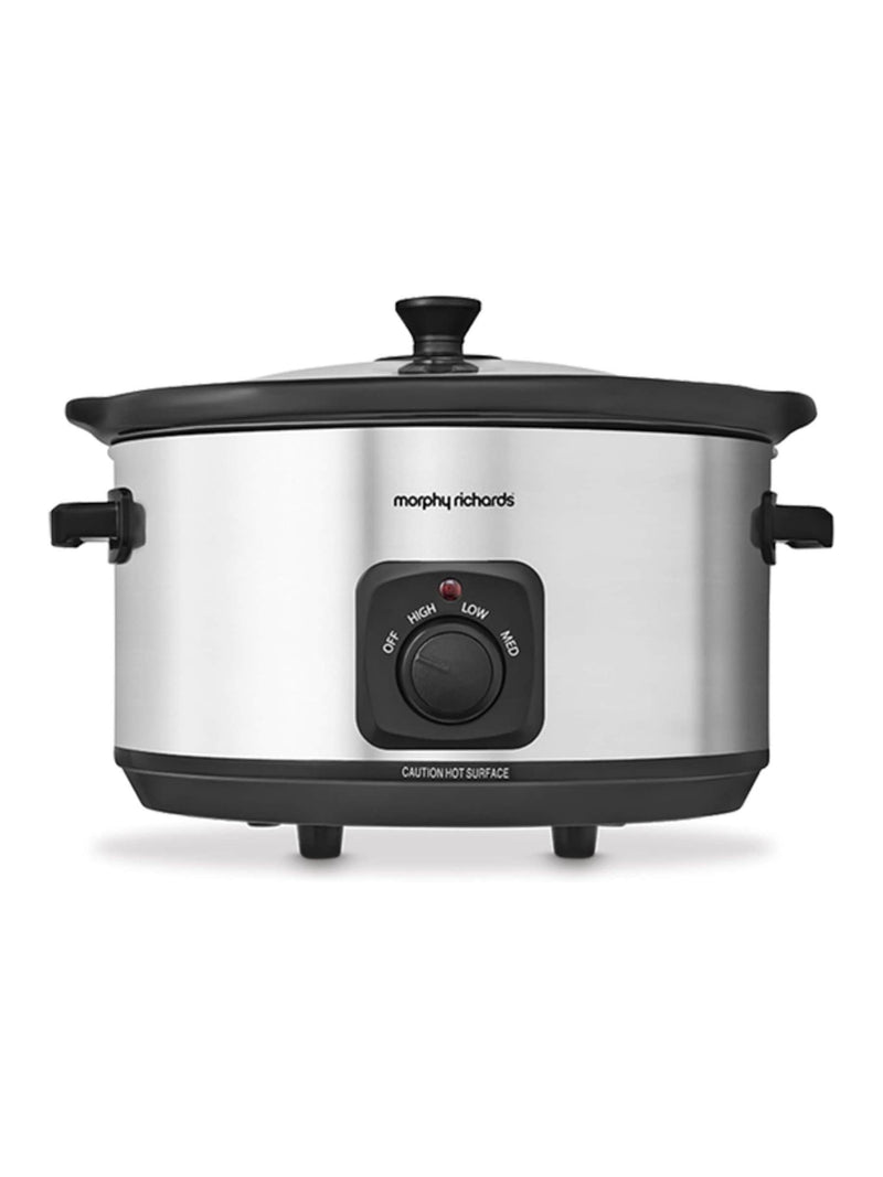 Morphy Richards Brushed Stainless Steel 6.5L Slow Cooker
