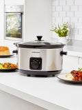 Morphy Richards Brushed Stainless Steel 6.5L Slow Cooker