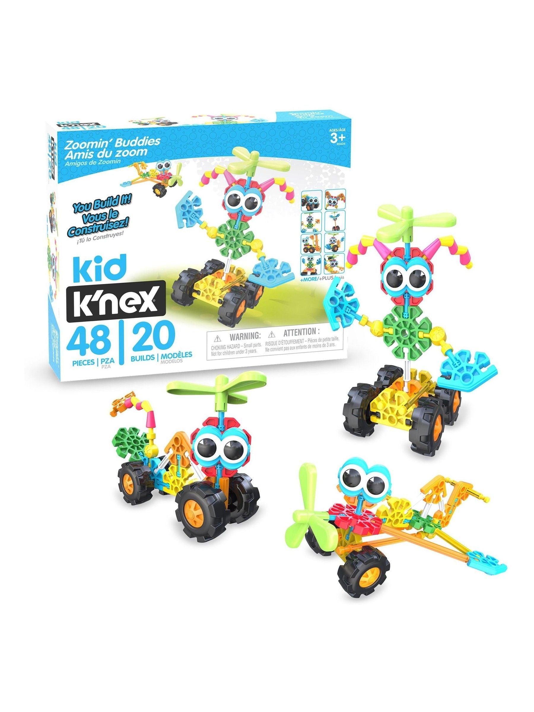K'nex Zoomin' Buddies construction toy set, imported from the UK