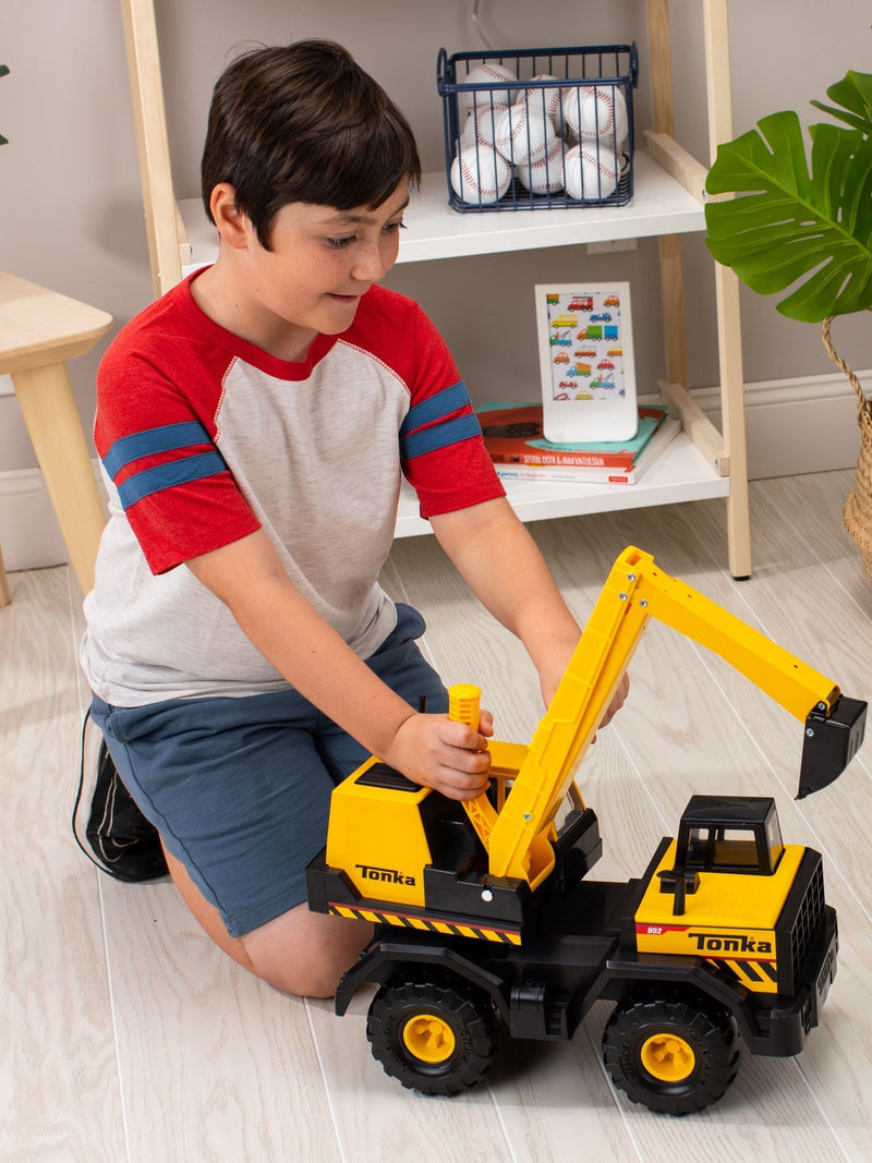 Tonka Mighty Excavator steel toy truck, UK version