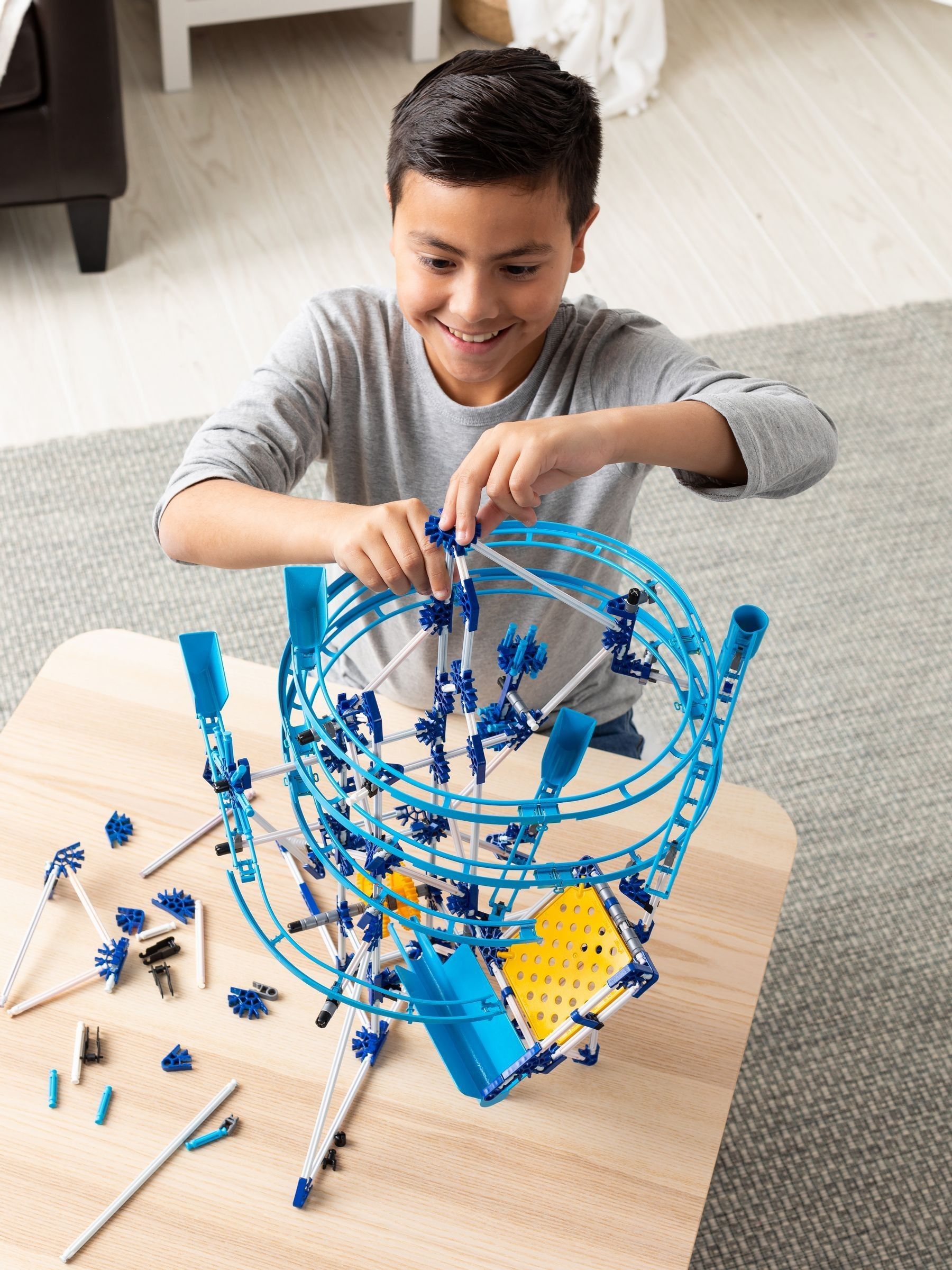 K'NEX marble run building set with motor 500 pieces - British product