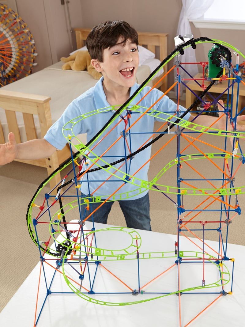 K'NEX Typhoon Frenzy roller coaster building set 640 parts, UK version