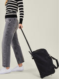Accessorize black pull along weekender bag 45cm wide, imported from the UK