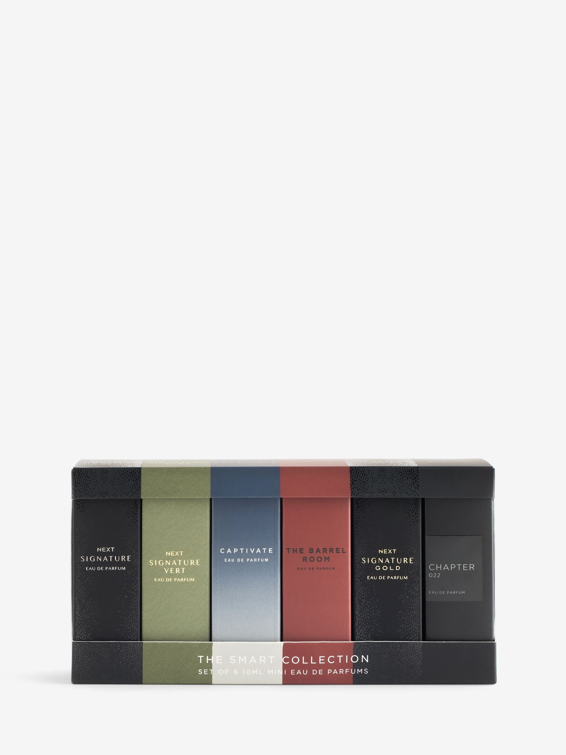 6 x 10ml men's eau de parfum sample set (British brand)