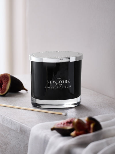 Next Noir Cassis & Coconut Collection Luxe New York 2 Wick 2 Wick Candle- Buy online at McGrocer