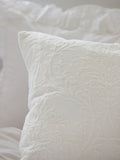 Shabby Chic by Rachel Ashwell white matelasse cushion 50cm - British product