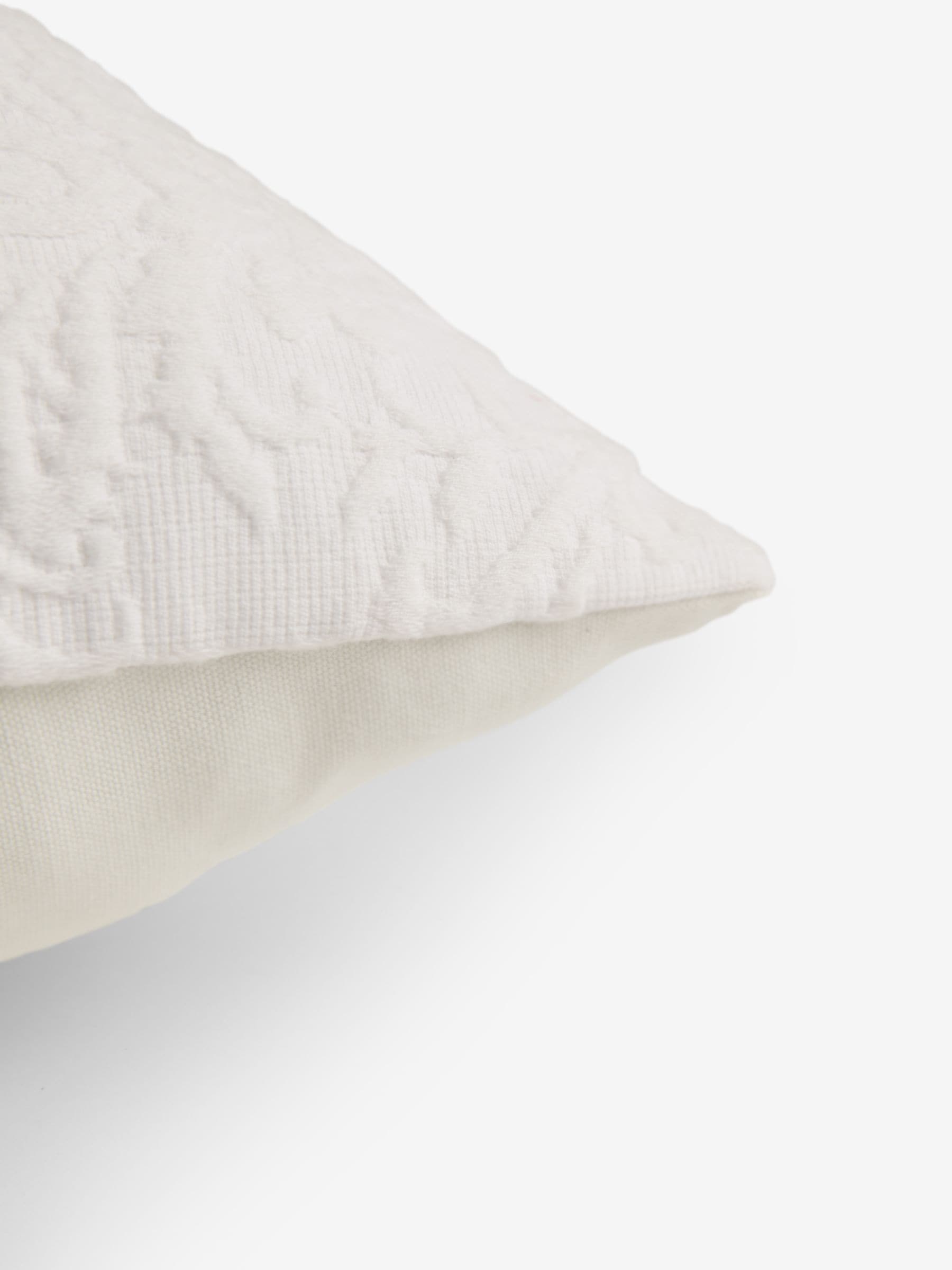 Shabby Chic by Rachel Ashwell white matelasse cushion 50cm - British product