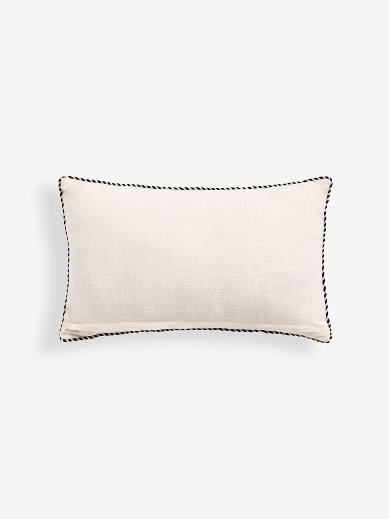 Rockett St George cream/black Welcome We Have Wine cushion 30x50cm - British product