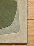 MADE.COM green Kinney wool tufted rug, British brand