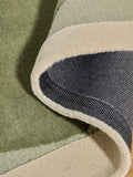 MADE.COM green Kinney wool tufted rug, British brand