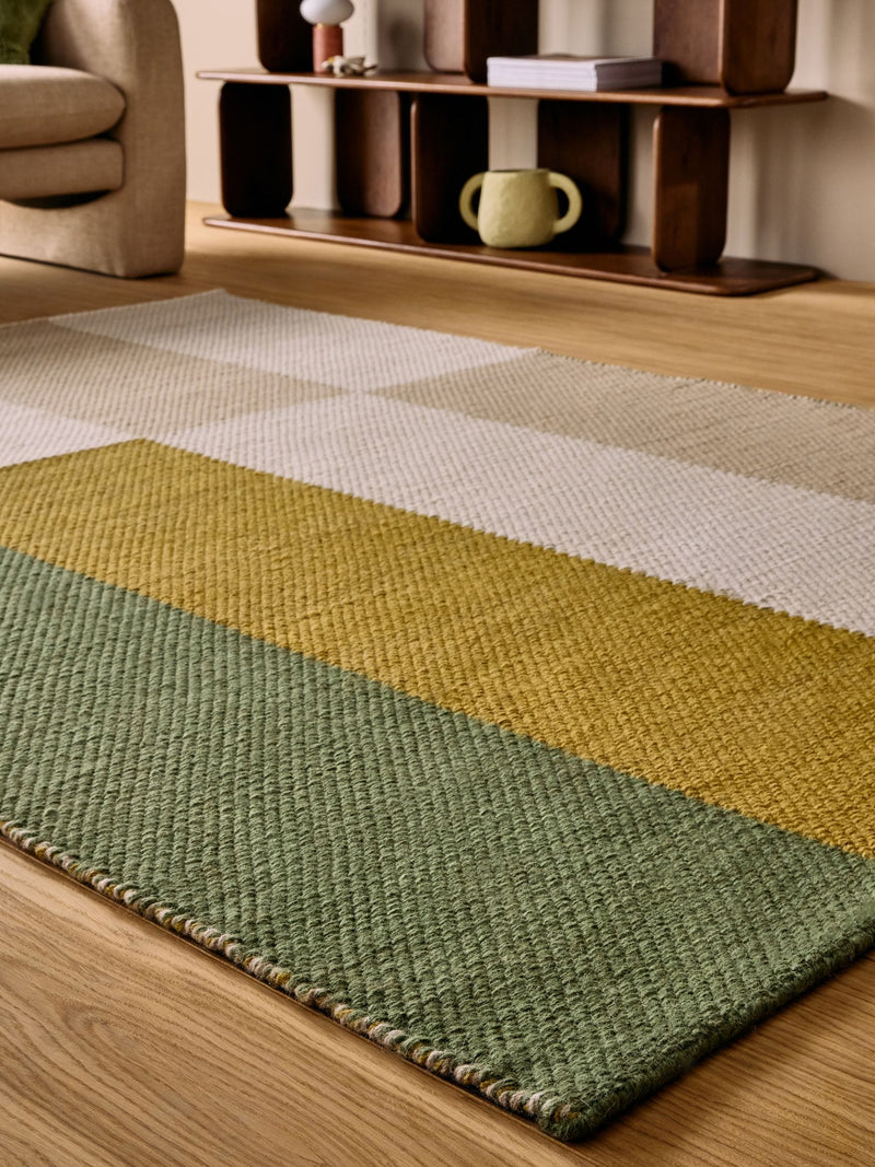 MADE.COM Thelma flatweave wool rug, imported from the UK