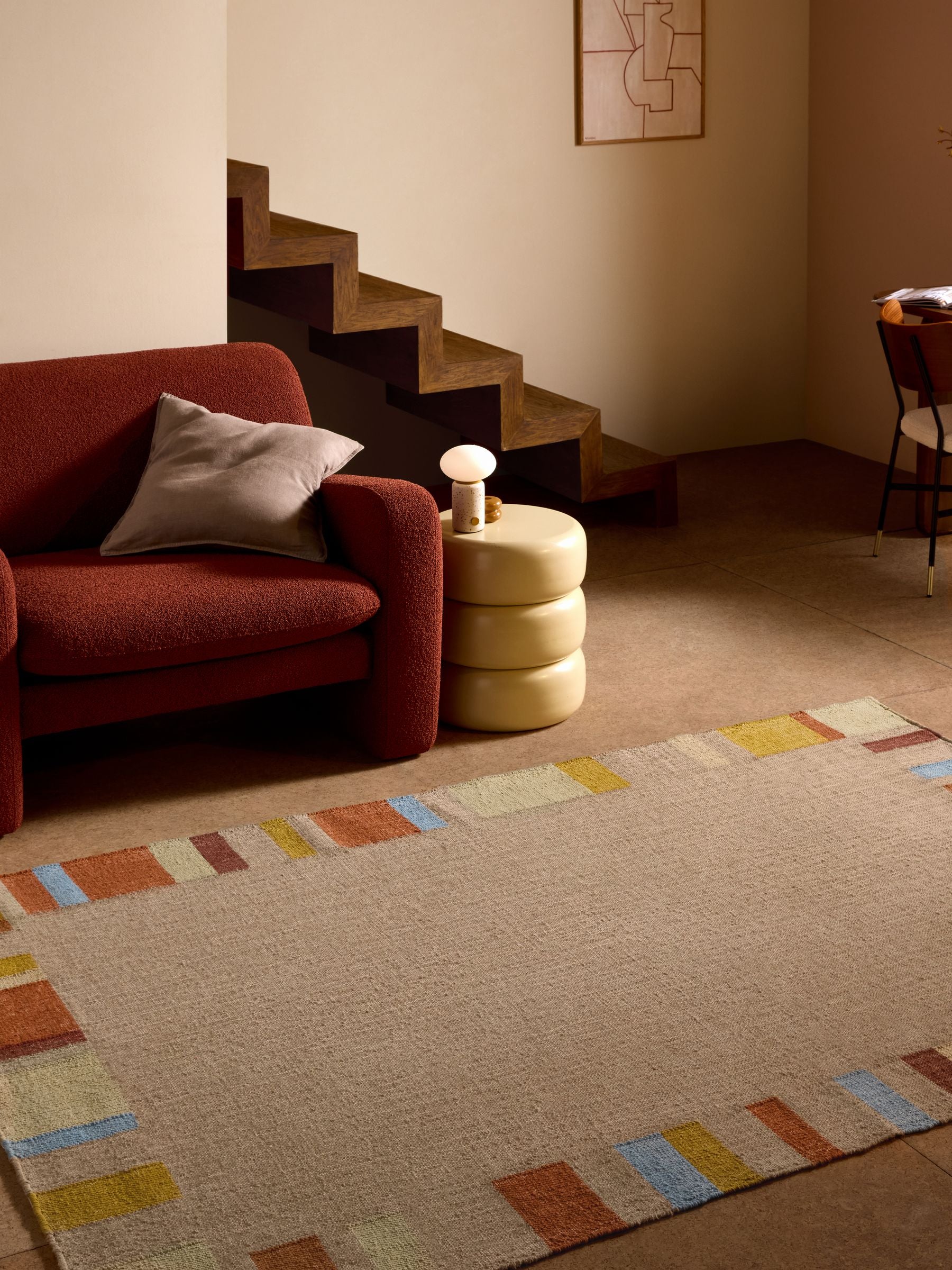MADE.COM Multi Wilson flat weave jute rug, UK version
