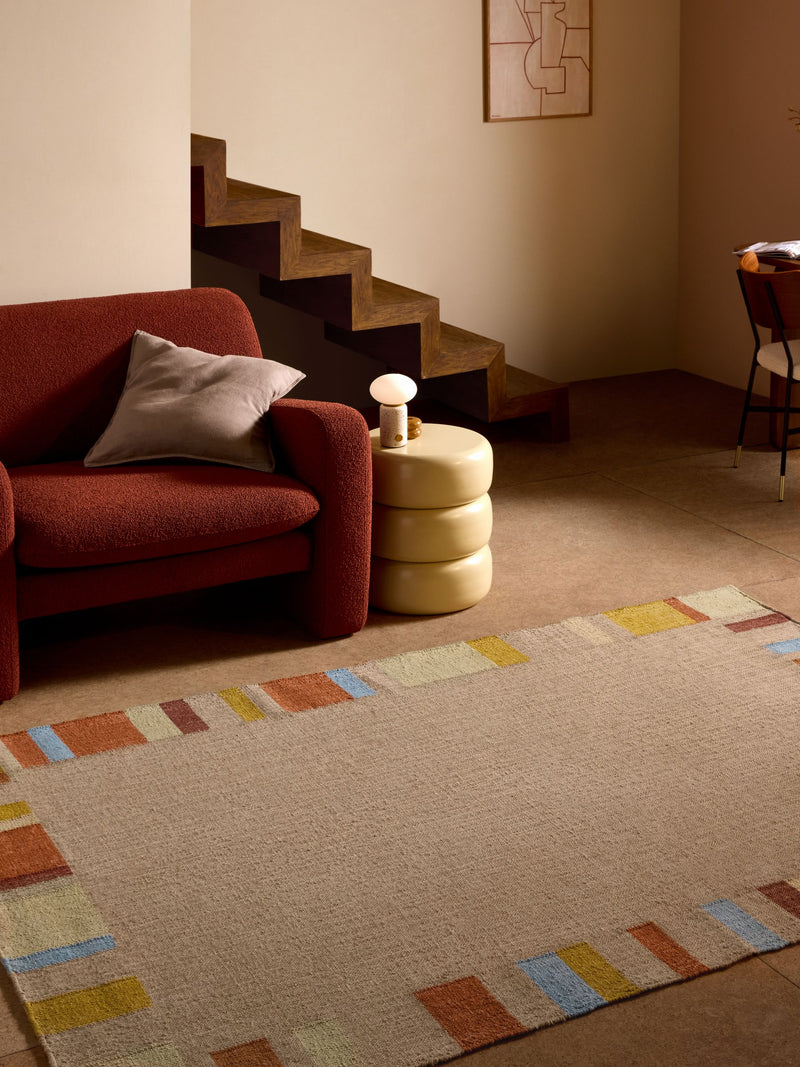 MADE.COM Multi Wilson flat weave jute rug, UK version