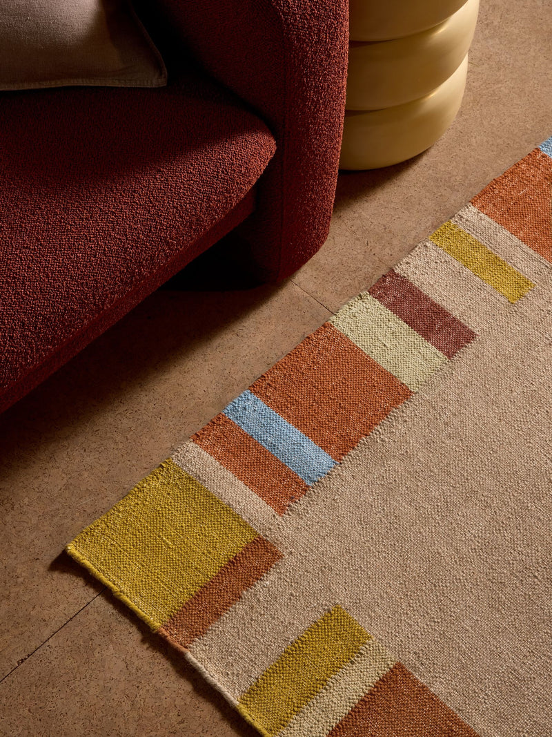 MADE.COM Multi Wilson flat weave jute rug, UK version