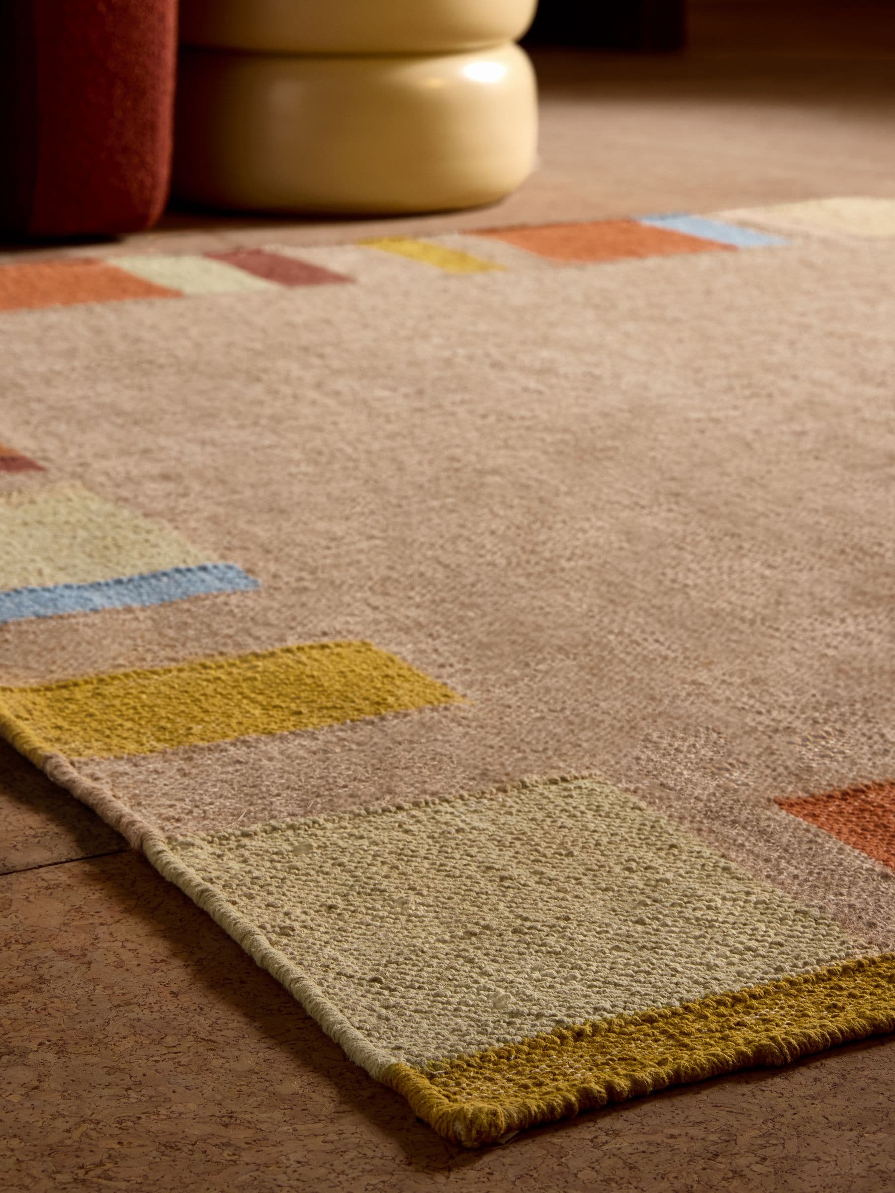 MADE.COM Multi Wilson flat weave jute rug, UK version