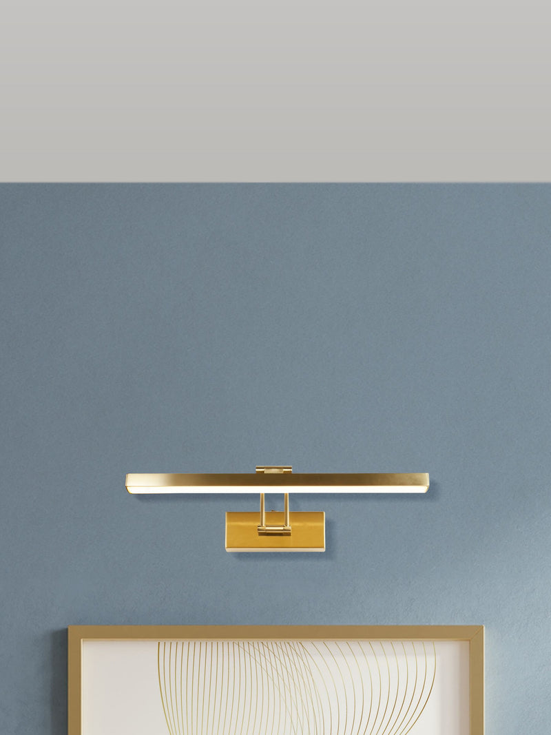 Searchlight Milos Small picture light satin brass, UK version