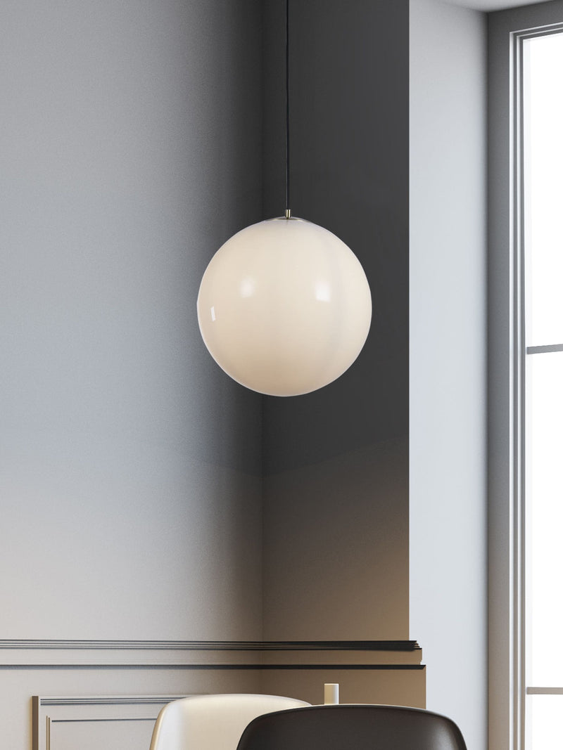 Searchlight Skylar large opal pendant ceiling light, UK version