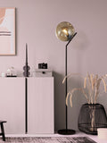 Searchlight Black Terra floor lamp 150cm - British product