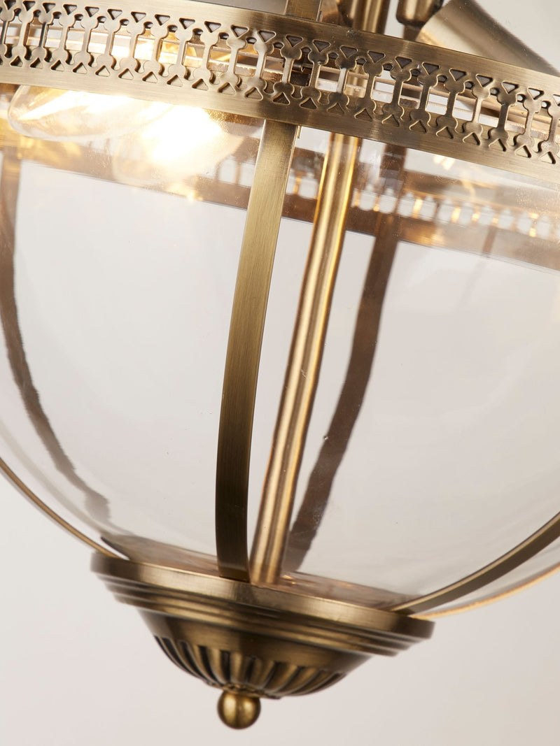 Searchlight antique brass compass pendant light 120cm (British brand)