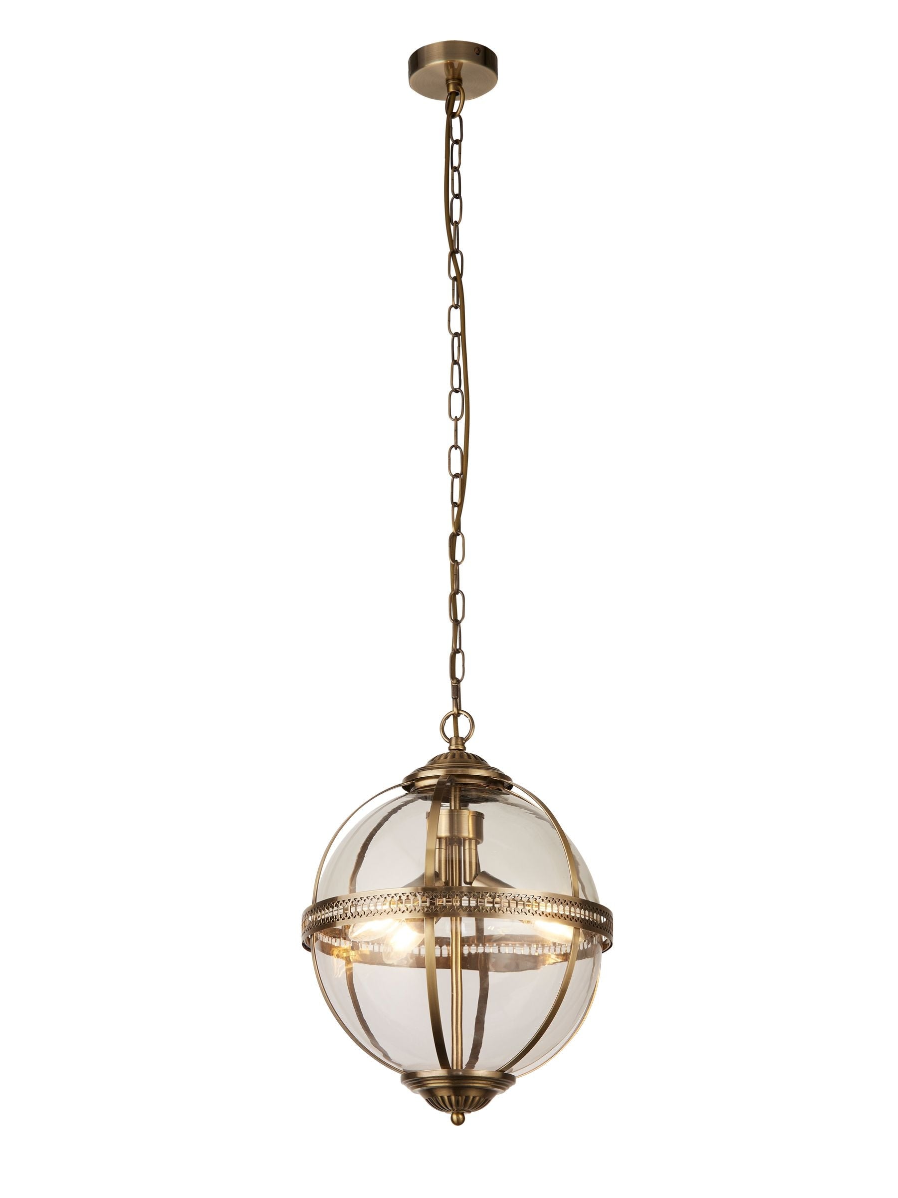 Searchlight antique brass compass pendant light 120cm (British brand)