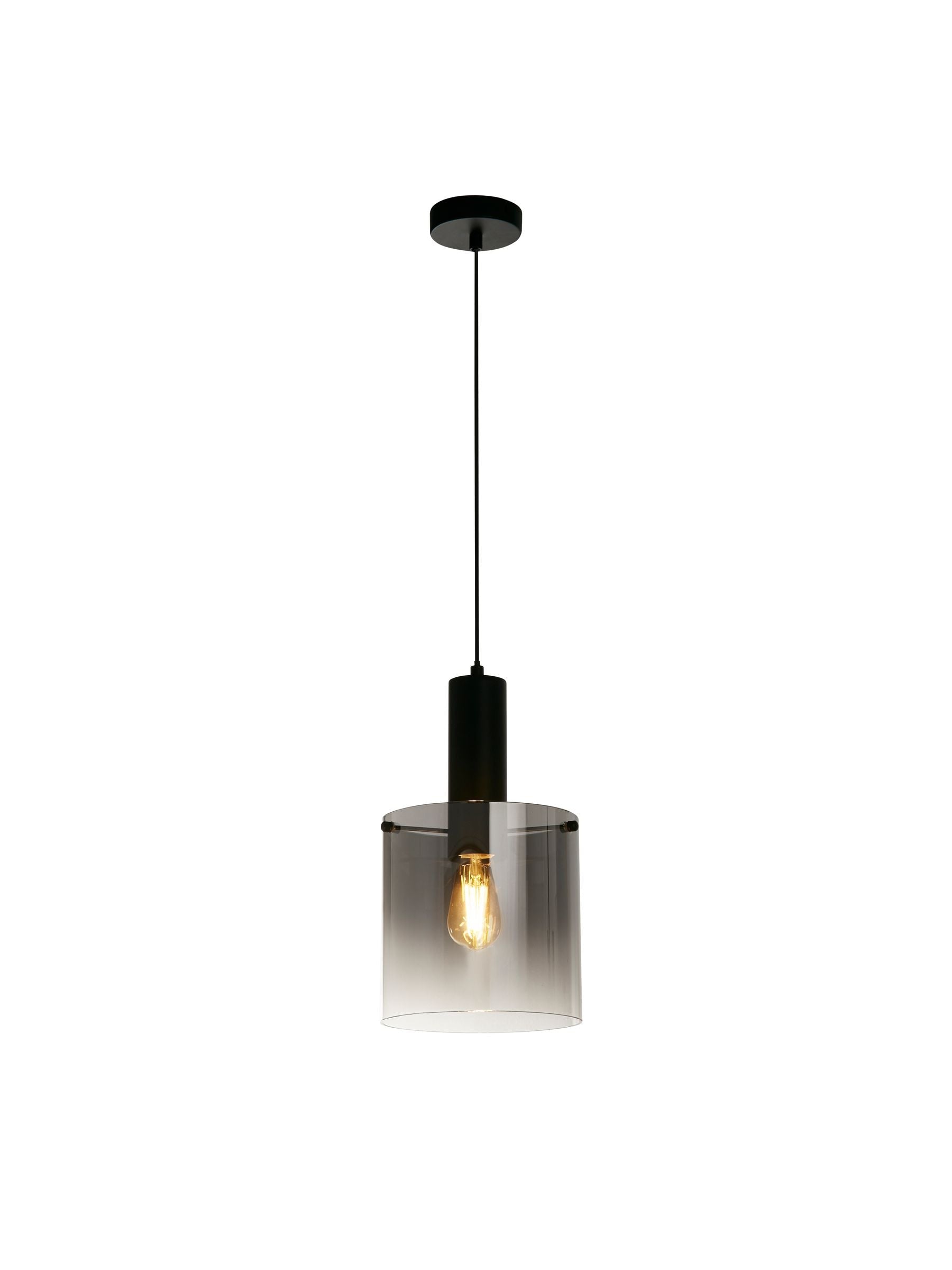 Searchlight Black Savannah pendant ceiling light 120cm, imported from the UK