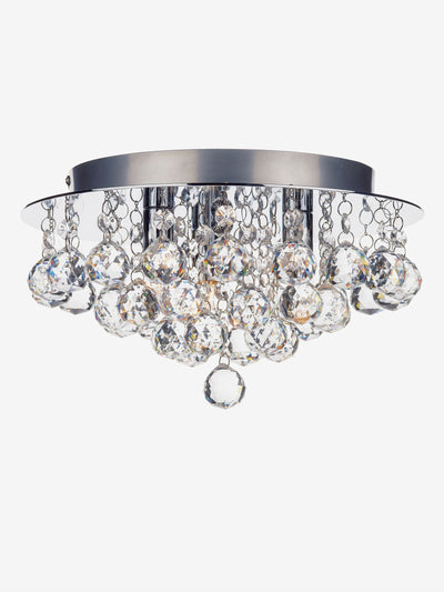 Next Dar Lighting Pluto 3 Light Flush Ceiling Light- Buy online at McGrocer