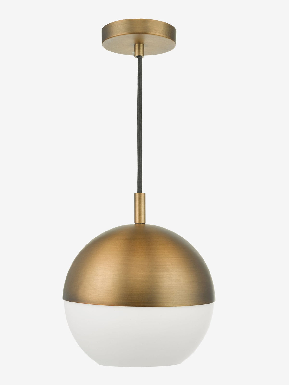 Dar Lighting Andre pendant ceiling light opal glass British brand