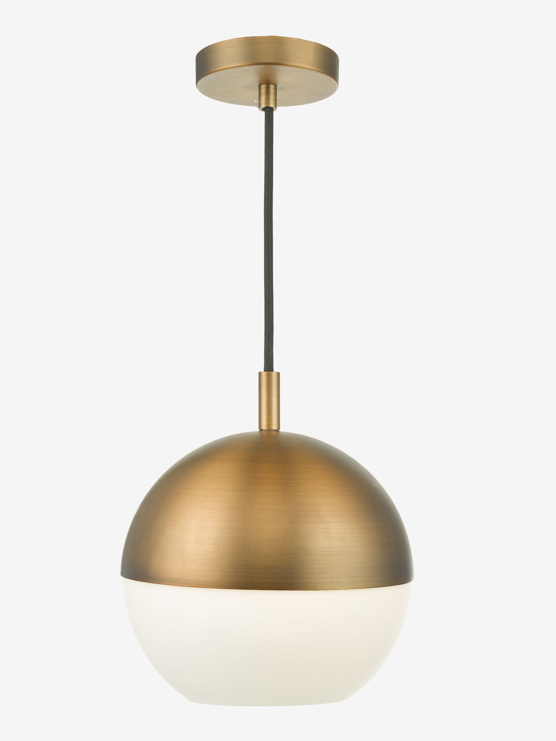 Dar Lighting Andre pendant ceiling light opal glass British brand