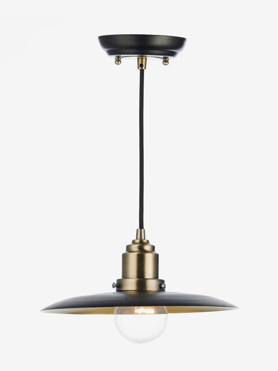 Next Dar Lighting Black Hannover 1 Light Pendant Ceiling Light 28cm- Buy online at McGrocer