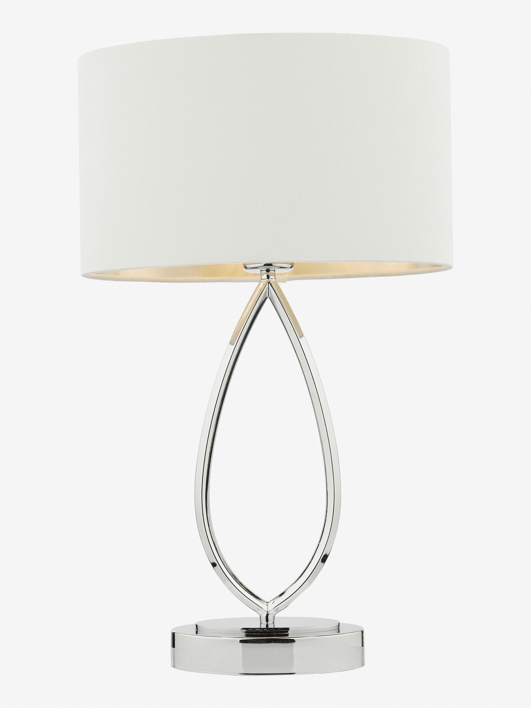 Dar Lighting Wyatt touch table lamp chrome - British product