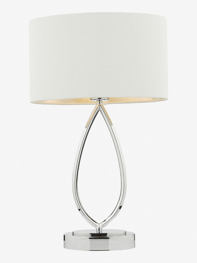 Dar Lighting Wyatt touch table lamp chrome - British product