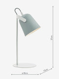 Dar Lighting Effie table lamp grey adjustable head - British product