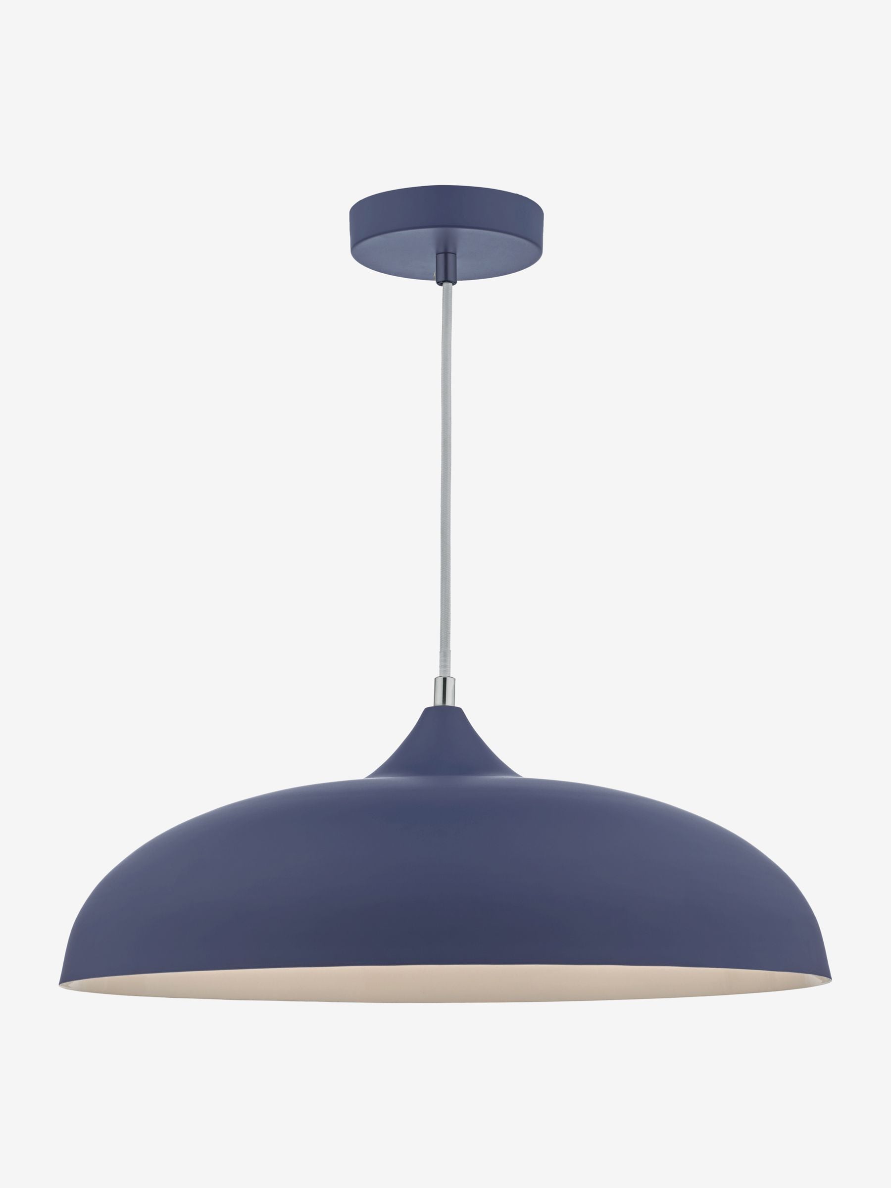 Dar Lighting blue Kaelan pendant ceiling light Ø45cm - British product
