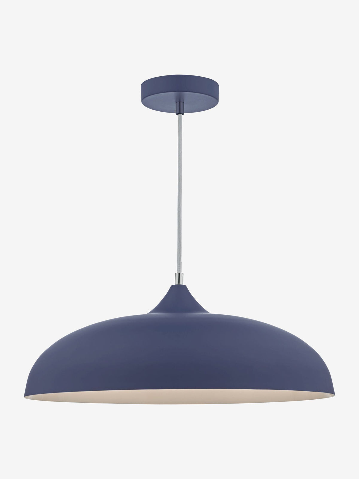 Dar Lighting blue Kaelan pendant ceiling light Ø45cm - British product