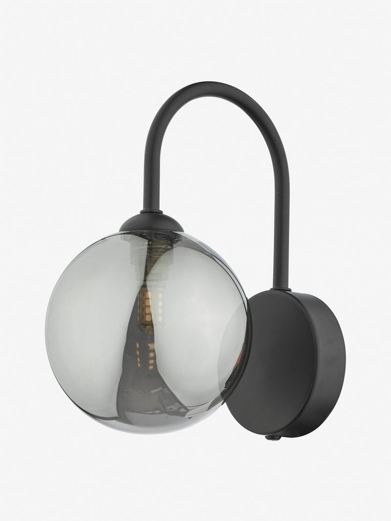 Dar Lighting Eissa wall light black, UK version